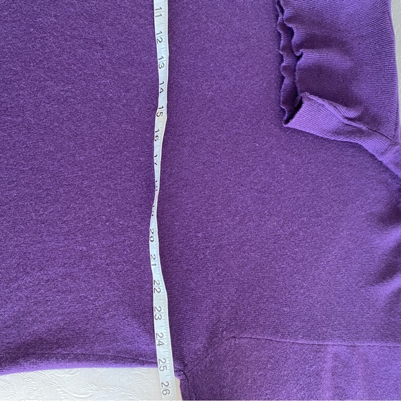 bullock and jones purple turtleneck  Scottish Cashmere sweater - Picture 7 of 9